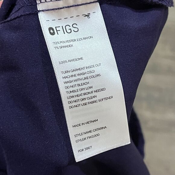 Figs Women's Purple Plum Scrubs Set - XS Catarina Top, XXS Zamora Pants - Picture 4 of 12